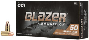 CCI 5296    BLAZER BRASS 9MM  100 FMJ        50/20