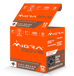 MIGRA M12UD759  12G 2 3/4" 7.5-9  1 1/4      25/10