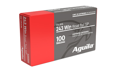 Aguila Ammunition .243 Winchester 100gr SP Brass – 20rd