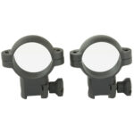 Burris Deluxe Steel Rimfire Rings 1" High, Black, .22 Dovetail