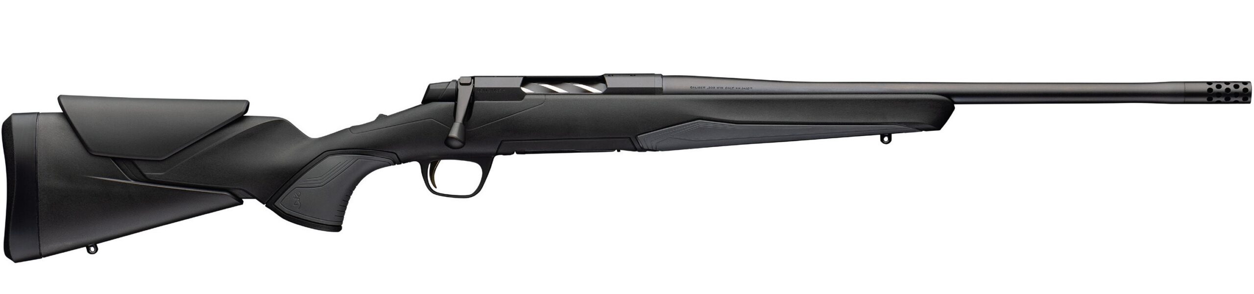 Browning X-Bolt 2 Hunter Composite SPR bolt-action rifle with black synthetic stock and muzzle brake