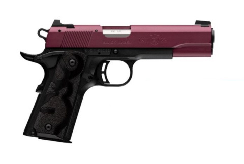 Browning 1911-22 Black Label 22 LR, 4.2" Barrel, 10+1, Black Cherry