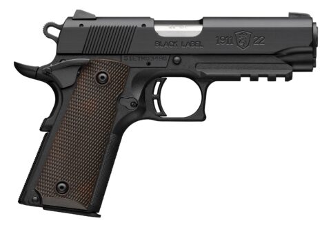 Browning 1911-22 Black Label .22 LR, 3.7" Barrel, 10+1, Matte Black