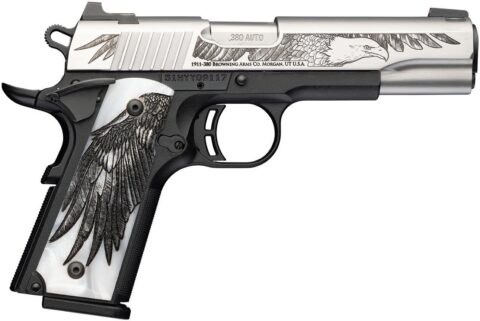 Browning 1911-380 Medallion Pro 250 380 ACP, 8-Round, Eagle Engraved