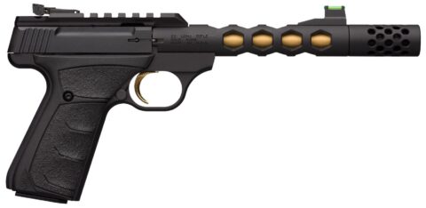 Browning Buck Mark Plus Vision .22 LR, 5.9" Barrel, 10+1, Black / Gold