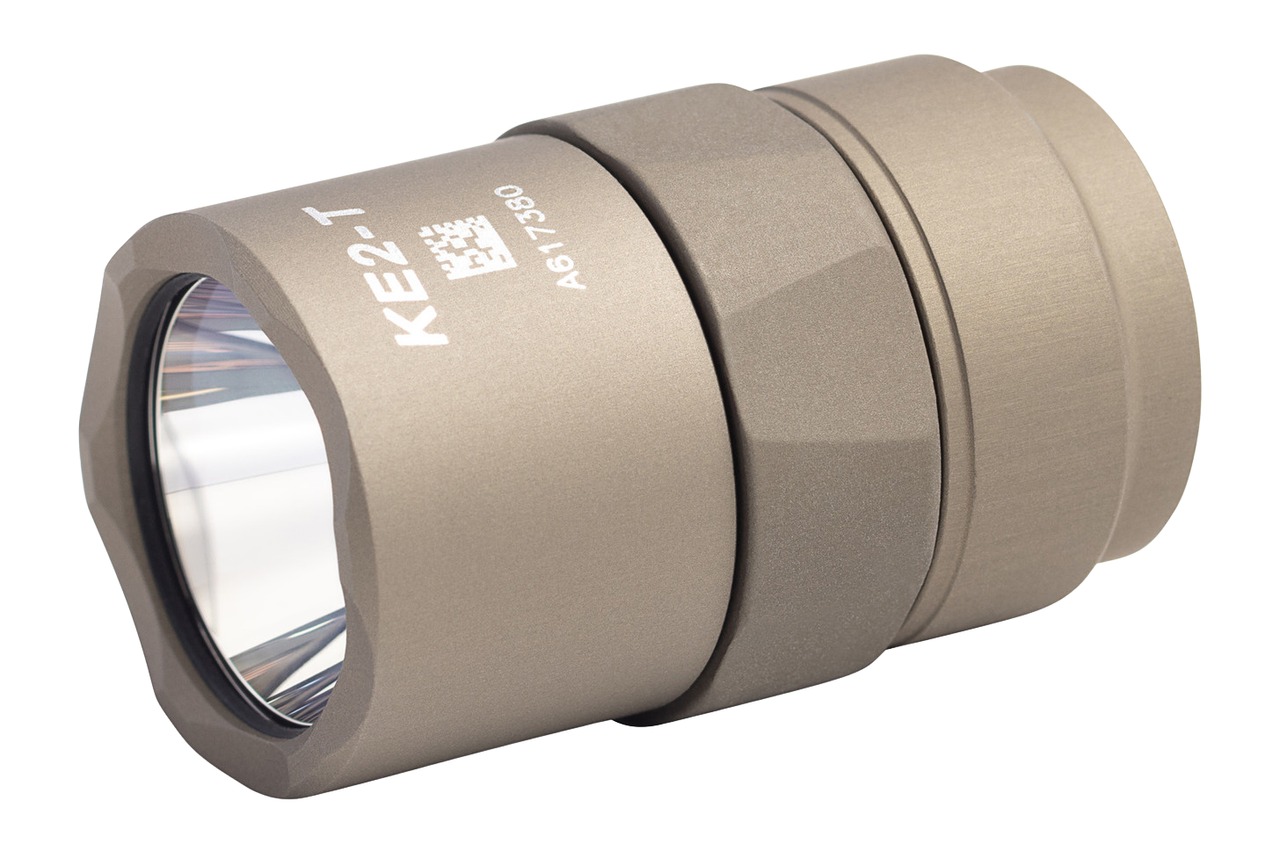 SureFire KE2-T tan LED module for M600 Scout light, front lens view