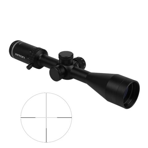 Riton 1 Primal 4-12x50 Riflescope, 1" Tube, Illuminated RDH Reticle