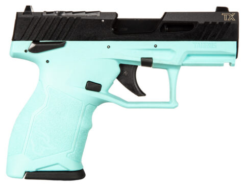 Taurus TX22 Compact .22 LR, 3.5" Barrel, 10+1, Black / Cyan