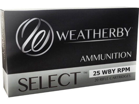 Weatherby Select 25 Weatherby RPM 117gr Hornady SST, 20 Rounds