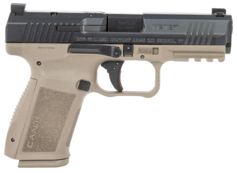 Canik METE SF 9mm, 4.19" Barrel, 15-Round, FDE / Black