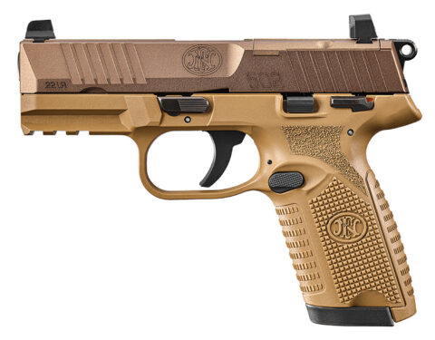FN 502 MRD .22 LR, 4" Barrel, 10+1, FDE