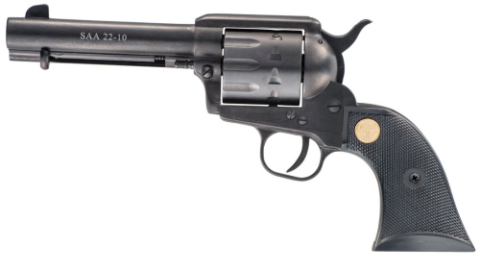 Chiappa SAA 22-10 .22 LR, 4.75" Barrel, 10-Round, Black