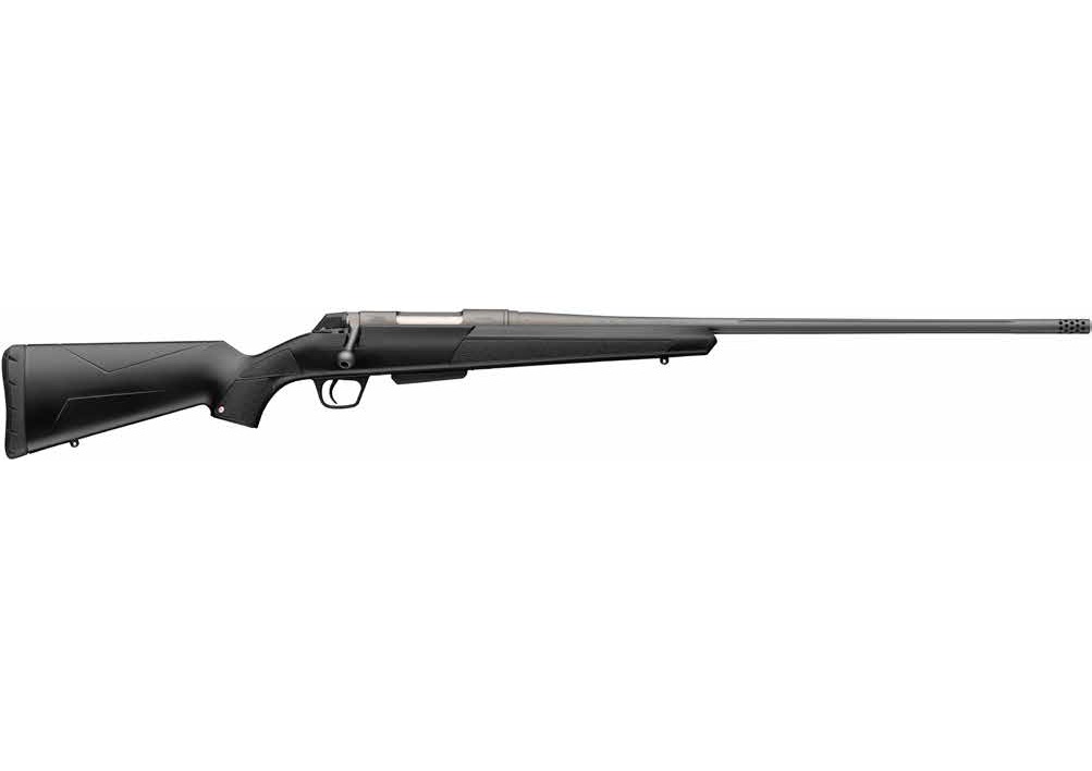Winchester XPR Extreme bolt-action rifle with black composite stock and tungsten finish barrel