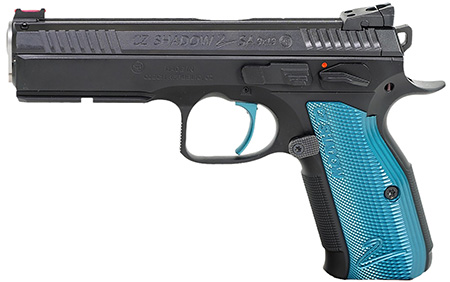 CZ Shadow 2 9mm, 4.89" Barrel, 17+1, Black / Blue