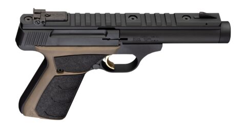 Browning Buck Mark Field Target 22 LR, 4.40" Barrel, 10+1, Matte Black / FDE