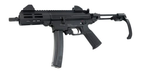 MAC MACIX 9mm Luger, 6.5" Barrel, Black Polymer Tailhook Brace