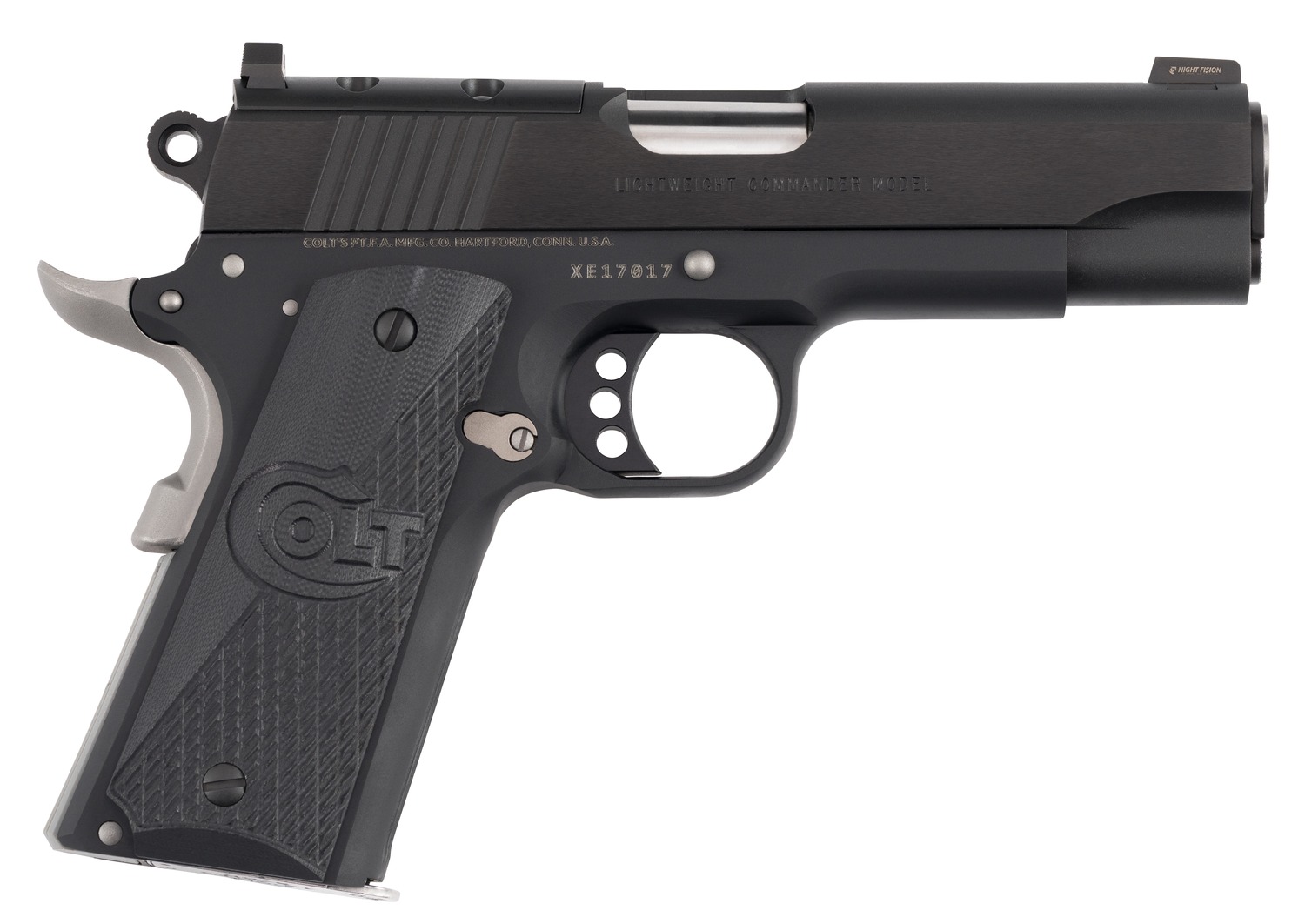 Colt Night Commander 1911 pistol in black finish with optics-ready slide and night sights