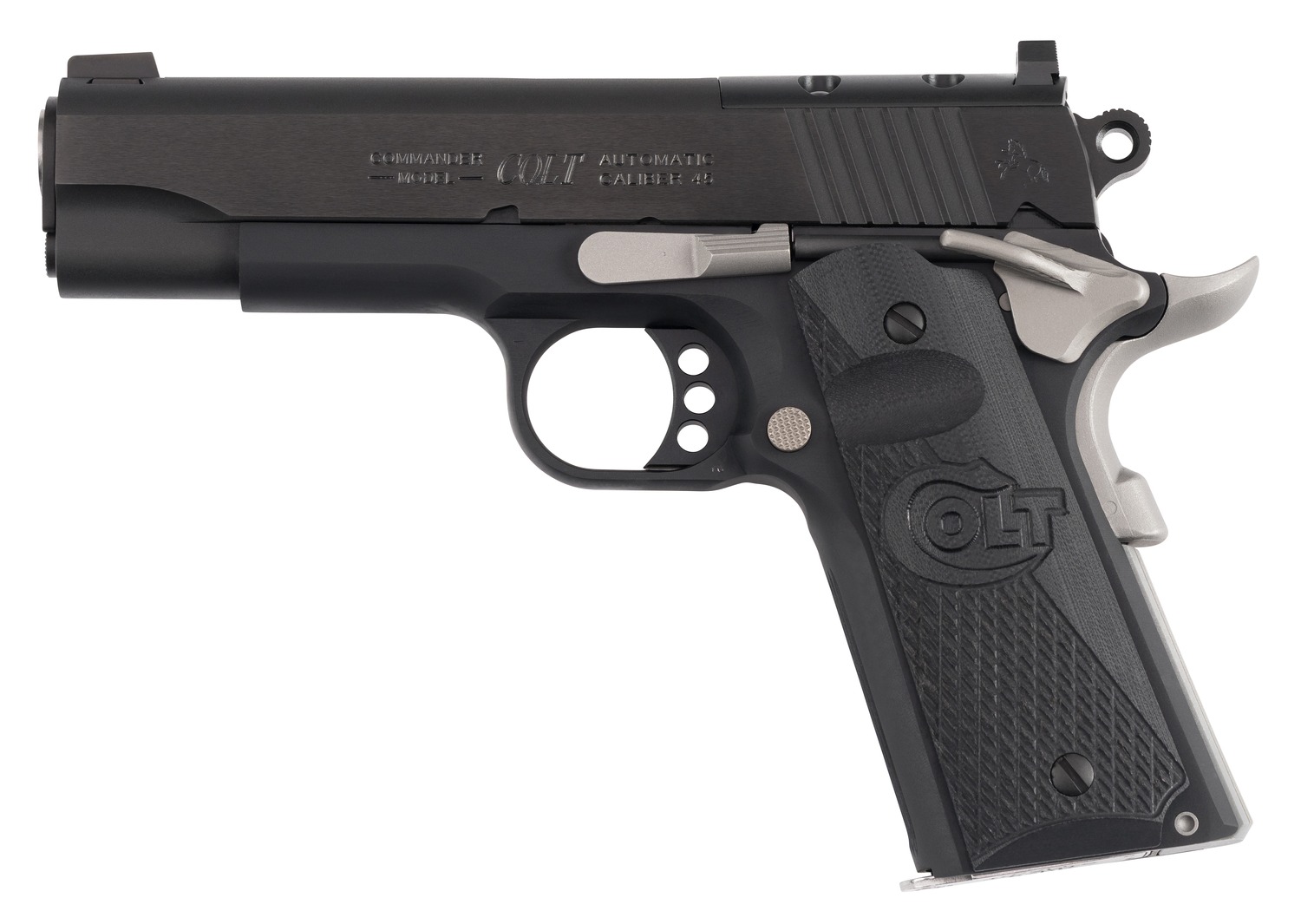Colt Night Commander 1911 pistol in black finish with optics-ready slide and night sights