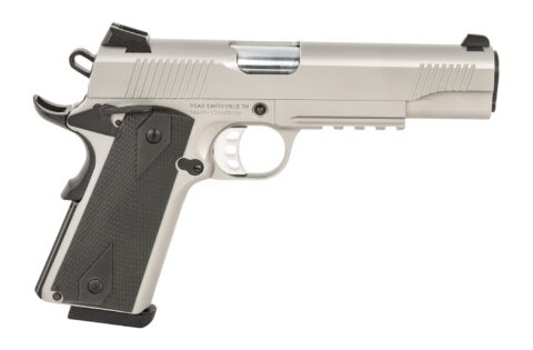 Tisas 1911 Duty .45 ACP, 5" Barrel, 8+1, Stainless Steel / Rail