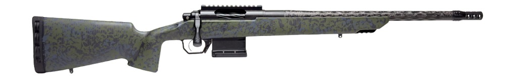 Horizon Vandal Carbon 2 bolt-action rifle with green camo stock and dark carbon fiber barrel