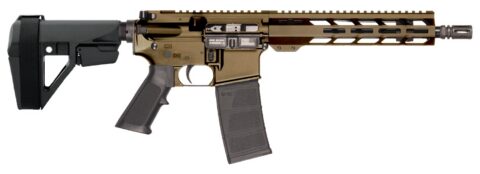Patriot Ordnance Factory P15 5.56 NATO, 10.5" Barrel, 30+1, Burnt Bronze