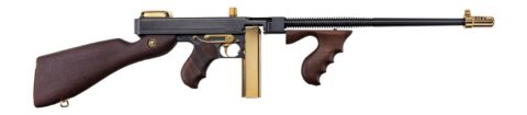 Auto Ordnance Thompson 1927A-1 Deluxe 45 ACP, 18" Barrel, 20+1, Gold
