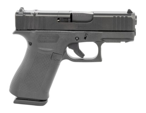 Glock 43X MOS 9mm, 3.41" Barrel, 15+1, Black