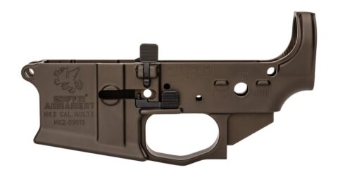 Griffin Armament MK2 AR-15 Stripped Lower Receiver, Terra Brown