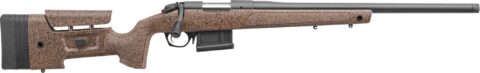 Bergara B-14 HMR 22 Creedmoor, 20" Barrel, Brown Mini-Chassis Stock