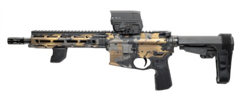CNC Firearms DDM4 V7P 5.56 NATO, 10.30" Barrel, 30+1, Gold Multicam