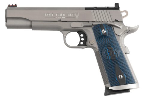 Colt Gold Cup Trophy 45 ACP, 5" Barrel, 8+1, Stainless