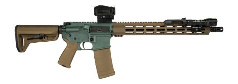 Shark Coast Tactical Goblin AR 5.56 NATO, 16" Barrel, Black / Brown Bundle