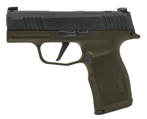 SIG Sauer P365X 9mm, 3.7" Barrel, 12+1, Two-Tone OD Green / Black