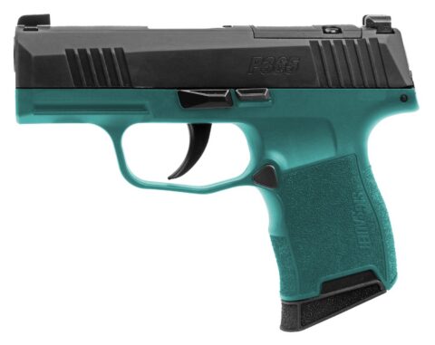 SIG Sauer P365 9mm, 3.1" Barrel, 10+1, Optic Ready / Teal Frame