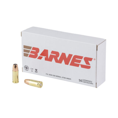 Barnes Defense 9mm Luger 124gr JHP, 50 Rounds