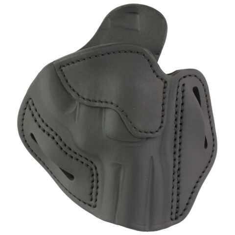 1791 Gunleather Revolver OWB Holster, Right Hand, Stealth Black, Size 4.3