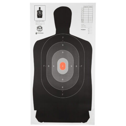 Action Target B-27NCJA Target, 24x45, 100 Pack