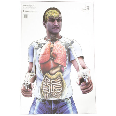 Action Target Bag of Bones Threat Target, 23x35, 100 Pack