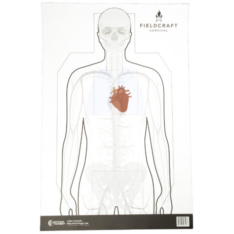Action Target Fieldcraft Survival Double Sided Training Target, 100 Pack