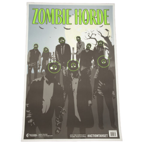 Action Target Zombie Horde Target, 23x35, 100 Per Box