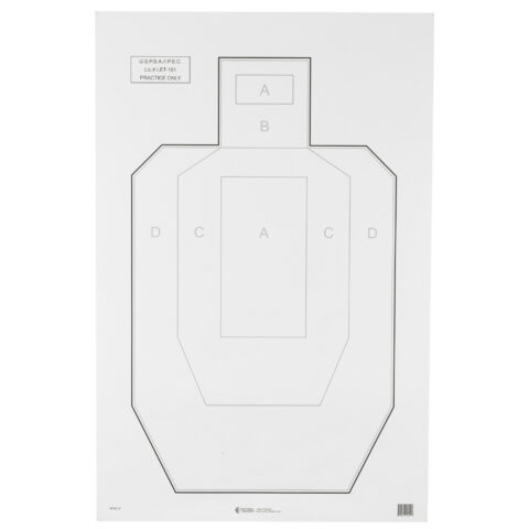 Action Target USPSA/IPSC Practice Target IPSC-P, 23x35, 100 Pack