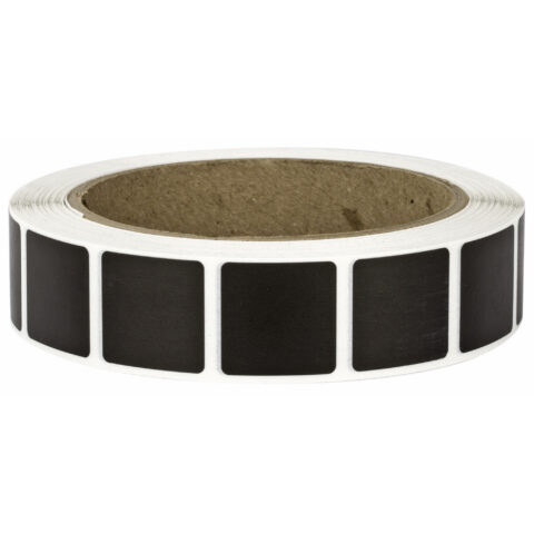 Action Target Black 7/8 Square Target Pasters, 1000 Per Roll