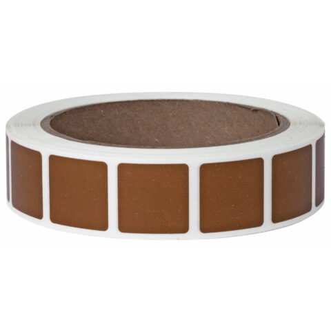 Action Target Target Paster Brown 7/8" Square, 1000 Per Roll