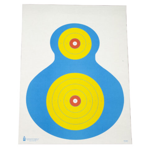 Action Target High Visibility Fluorescent Silhouette Target, 19x25, 100 Pack