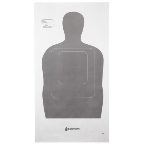 Action Target TQ-15 25-Yard Silhouette Target, Gray, 100 Pack