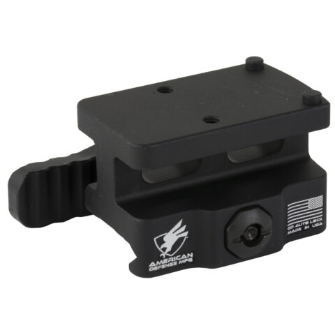 American Defense AD-RMR QD Mount for Trijicon RMR, Black, Standard Lever