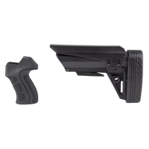 ATI Outdoors Tactlite Shotgun Stock and X2 Grip for Mossberg 590R, Black