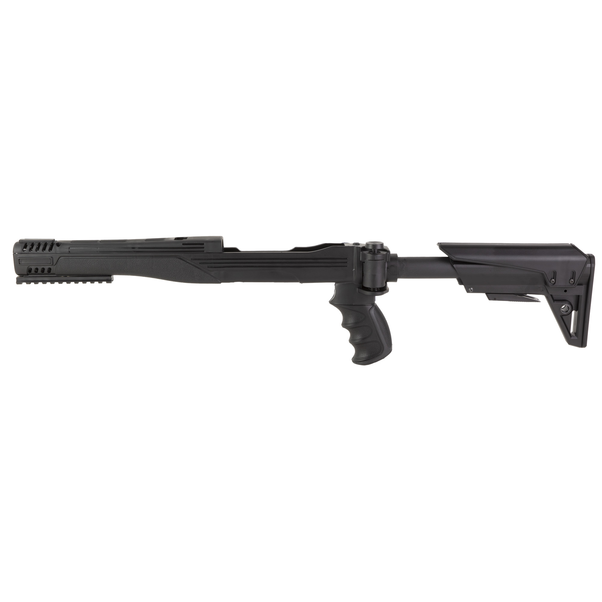 Black ATI TactLite stock for Ruger 10/22, side view