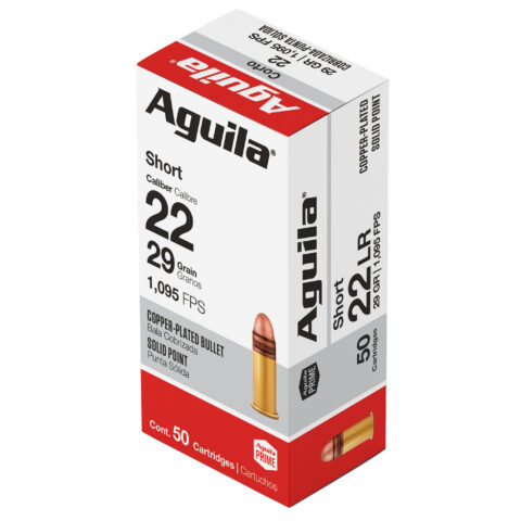 Aguila 22 Short 29gr Copper-Plated HV, 50 Rounds