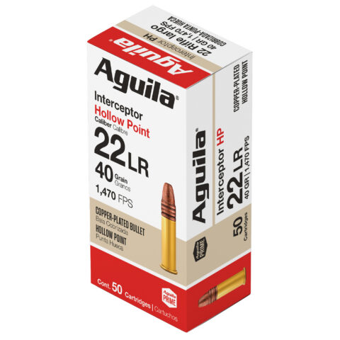 Aguila Interceptor .22 LR 40gr, 50 Rounds